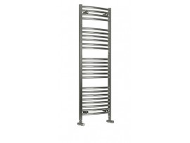 200mm Wide 1200mm Tall Heated Towel Rail Chrome Flat