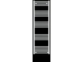 200mm Wide 1400mm High Heated Towel Rail White