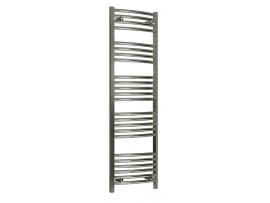 200mm Wide 1400mm Tall Heated Towel Rail Chrome Flat