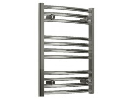 200mm Wide 600mm Tall Heated Towel Rail Chrome Flat