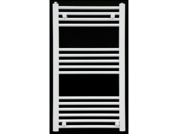 250mm Wide 800mm High Heated Towel Rail White