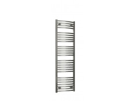 700mm Wide 1700mm High Towel Radiator Curved Chrome