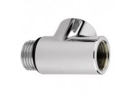 Chrome T Piece Dual Fuel Adaptor