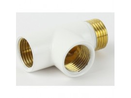 White T Piece Dual Fuel Adaptor